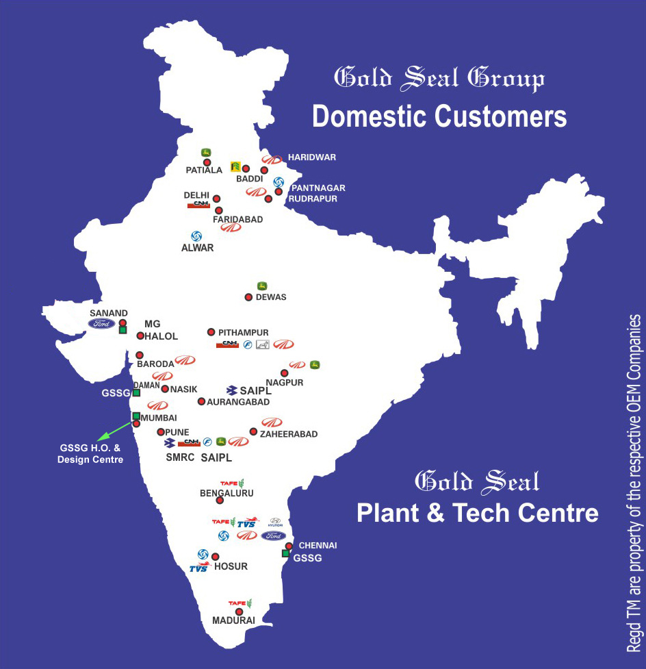 Clients of Gold Seal Engineering in India